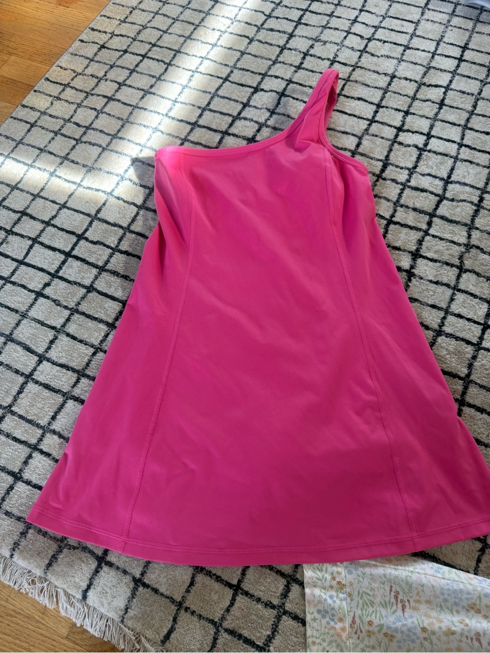 J. Crew Orange Active Dress with Pink Trim